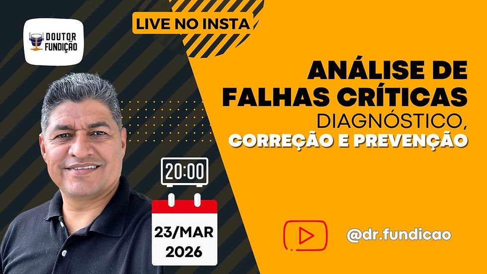 ANÁLISE DE FALHAS CRÍTICAS: Diagnóstico, correção e prevenção | LIVE NO INSTA