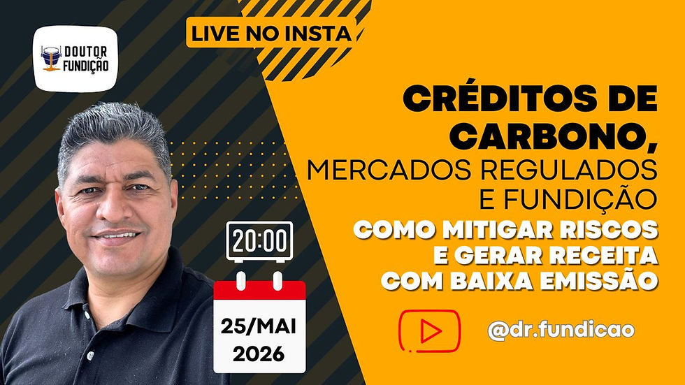 CRÉDITOS DE CARBONO, MERCADOS REGULADOS E FUNDIÇÃO: Como Mitigar Riscos e Gerar Receita | LIVE NO INSTA