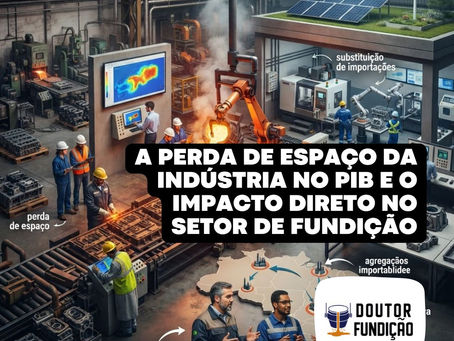 A Perda de Espaço da Indústria no PIB e o Impacto Direto no Setor de Fundição