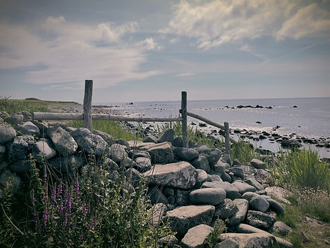 A stile on the coast on the Lizard Cornwall