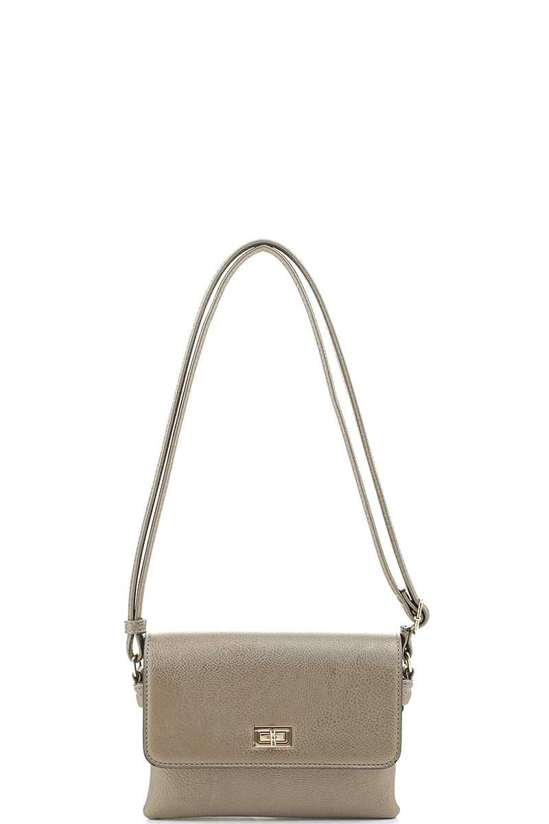 Thumbnail: Smooth Colored Crossbody Bag