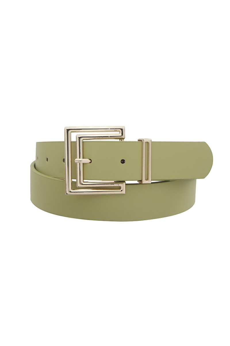 Thumbnail: Outline Cutout Square Buckle Belt
