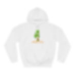 White hoodie with palm trees