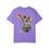 Thumbnail: Purple t-shirt featuring angel graphic back view