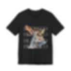 Black Blessed Tee shirt with angel graphic