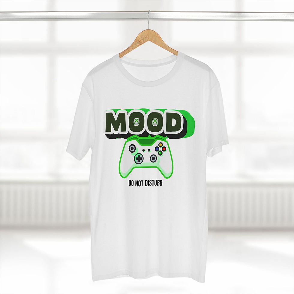 Gaming Mood tee shirt with Xbox controller graphic
