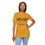 Thumbnail: women wearing a beYoutiful mustarded tee with eyelashes and glasses graphic