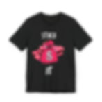 Black Stack It Tee shirt with money bag graphic