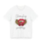 White T-shirt with Cherrishing Sweetness design