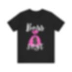 Boss Shyt Tee: Black tee with pink money bag graphic