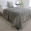 Thumbnail: Savoy Graphite Bedspread and Cushion Set in Velvet & Linen