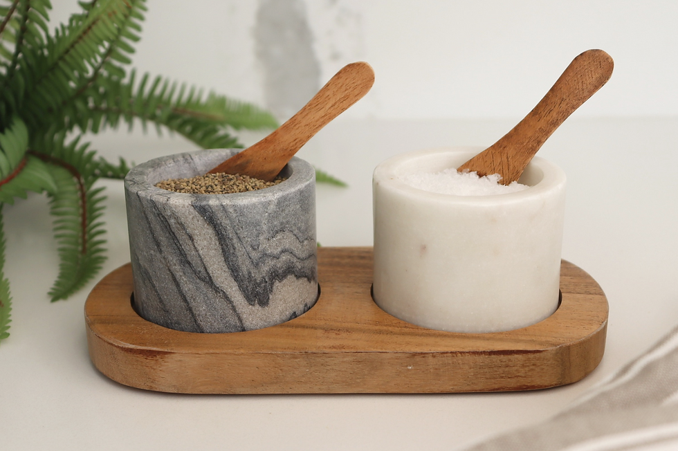 Twain Marble Pinch Pots - set of 2