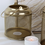 Thumbnail: Alton Small Gold Metal Mesh Lantern