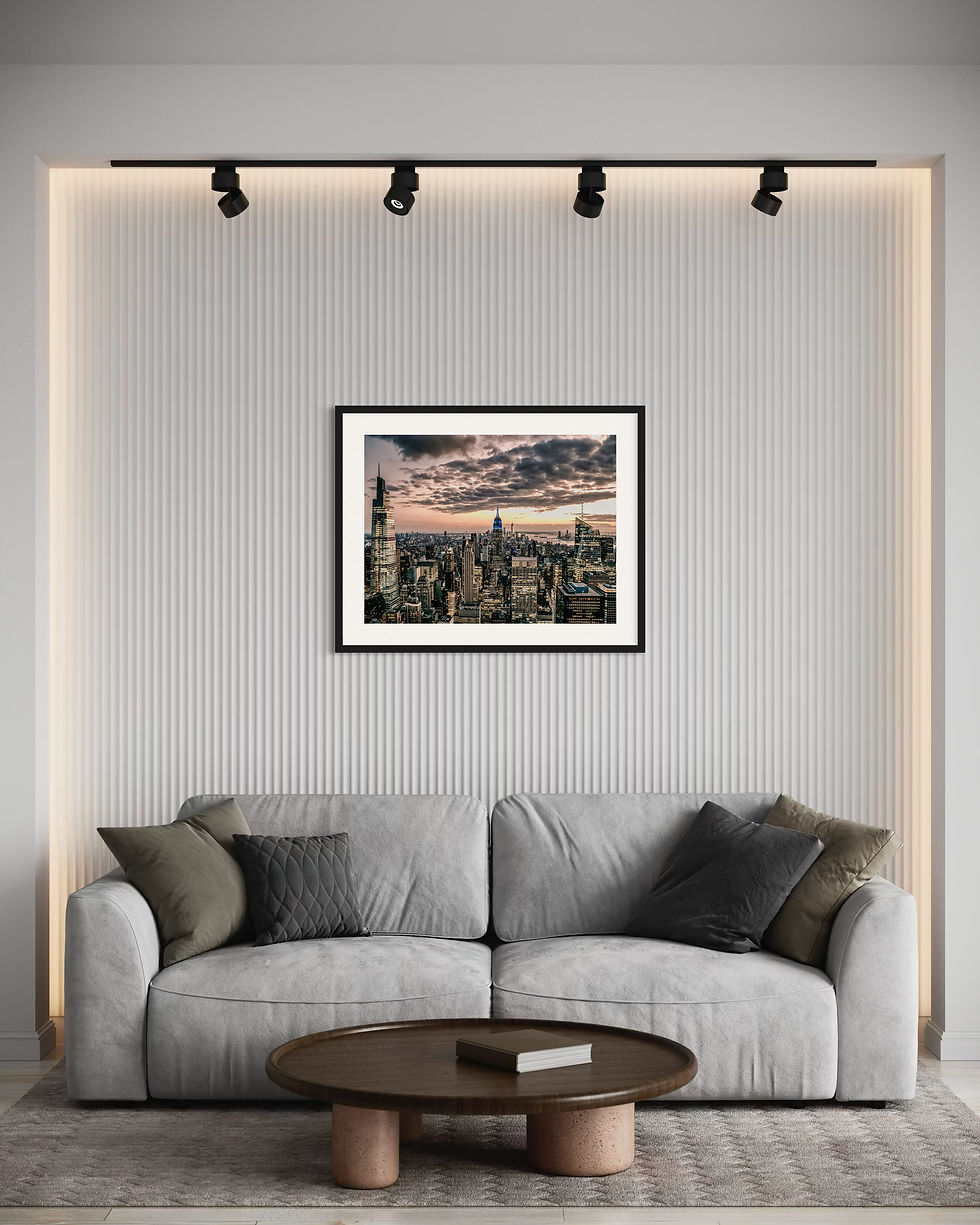 Miniaturbild: The Blue - Skyline NYC: New-York-Skyline in blauen Farbtönen mit intensiver Nachtstimmung