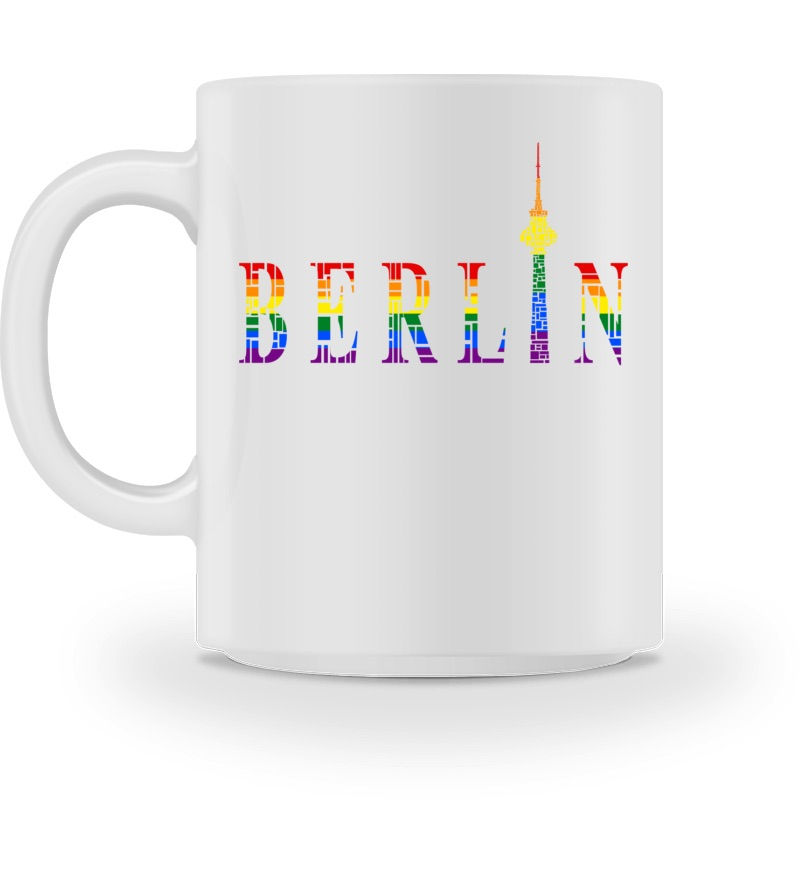 Regenbogen-Berlin-Becher: Stolz, bunt, einzigartig