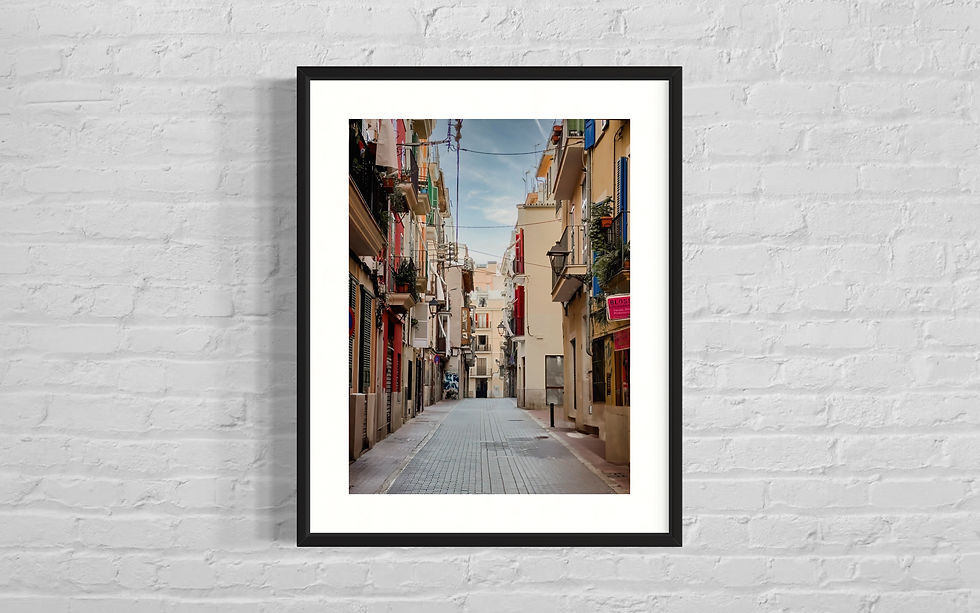 Mallorquinische Straße, ruhige Gasse, "Streets of Mallorca VIII" von Kimmel Designs