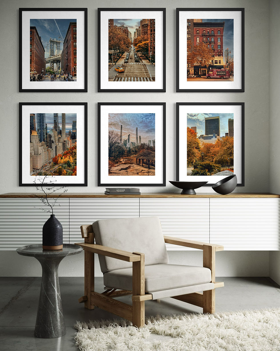 Miniaturbild: Golden Fall Moments in New York - New York - Series of 6