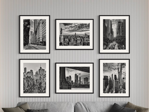 Schwarzweiß Wandbilder NYC: Interior Design mit Manhattan