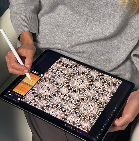 iPad zur Kreation von Bilden benutzt