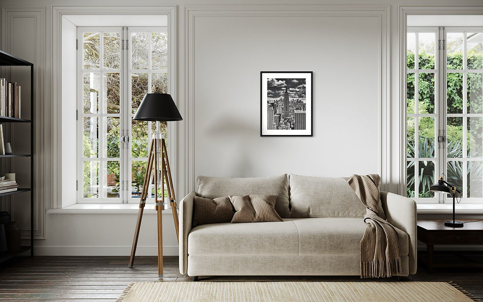 Miniaturbild: Schwarz‑Weiß‑Ansicht von Midtown Manhattan mit ausgewogener Komposition und ruhiger Bildwirkung – Midtown NYC