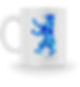 Abstrakter Berliner Bär auf weißer Tasse