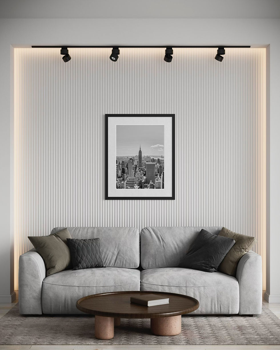 Miniaturbild: NYC Skyline in Schwarz‑Weiß mit klaren Kontrasten und feinen Graustufen – City Skyline I