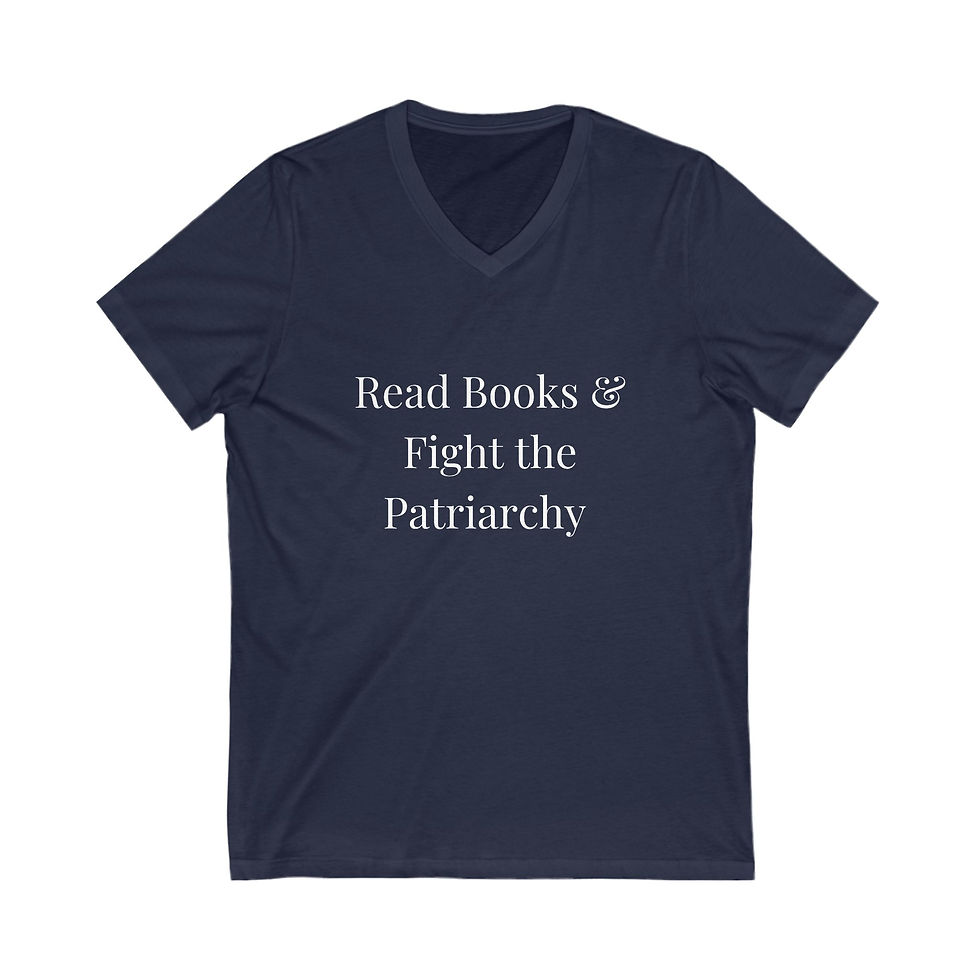 Thumbnail: Read Books & Fight the Patriarchy, V-Neck Tee