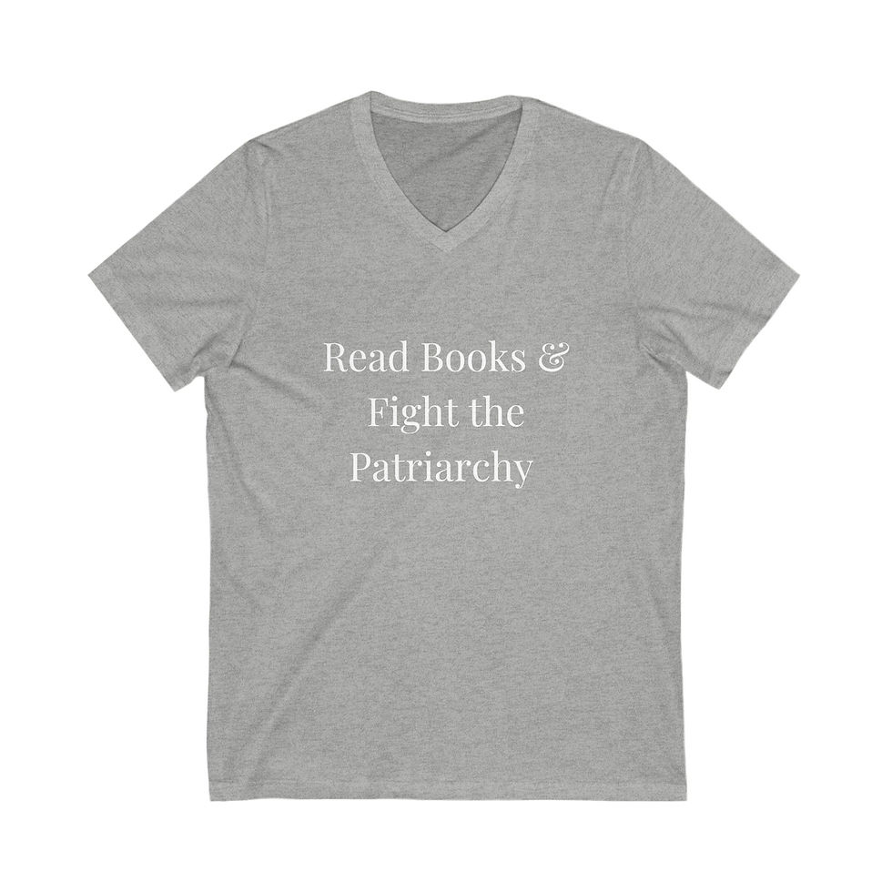 Thumbnail: Read Books & Fight the Patriarchy, V-Neck Tee