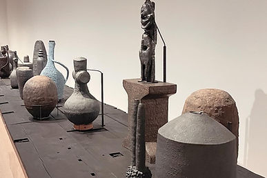 Installation view of Theaster Gates Afro Mingei, 2024, Mori Art Museum, Tokyo, Japan..jfif