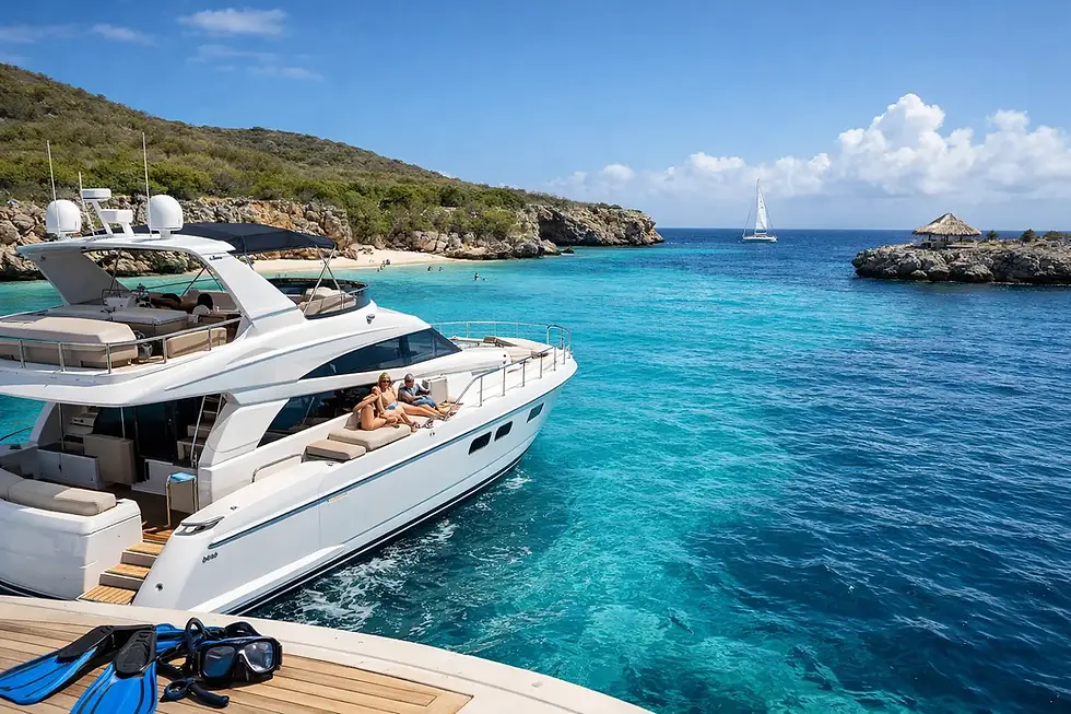 Curaçao Yacht Charter Itinerary Example for a Day