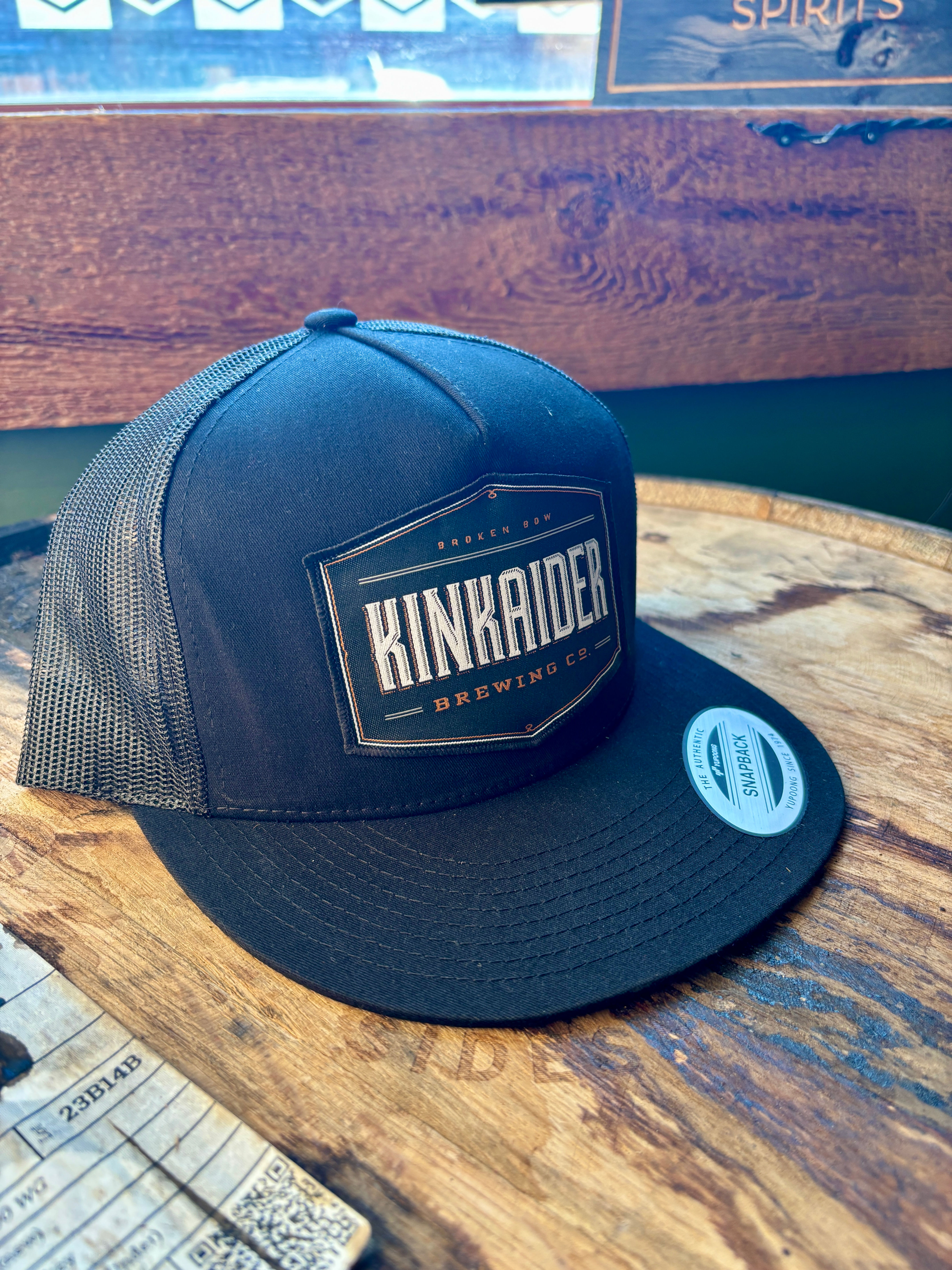 Black Flat Billed Hat