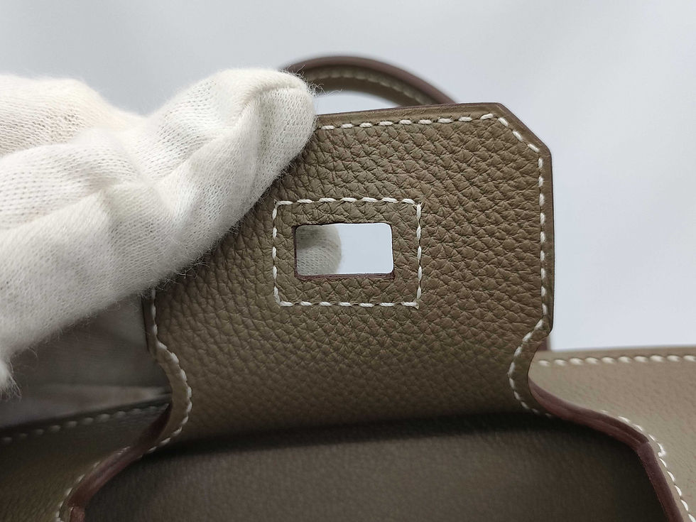 Thumbnail: Birkin 25 Togo etoupe gold hardware