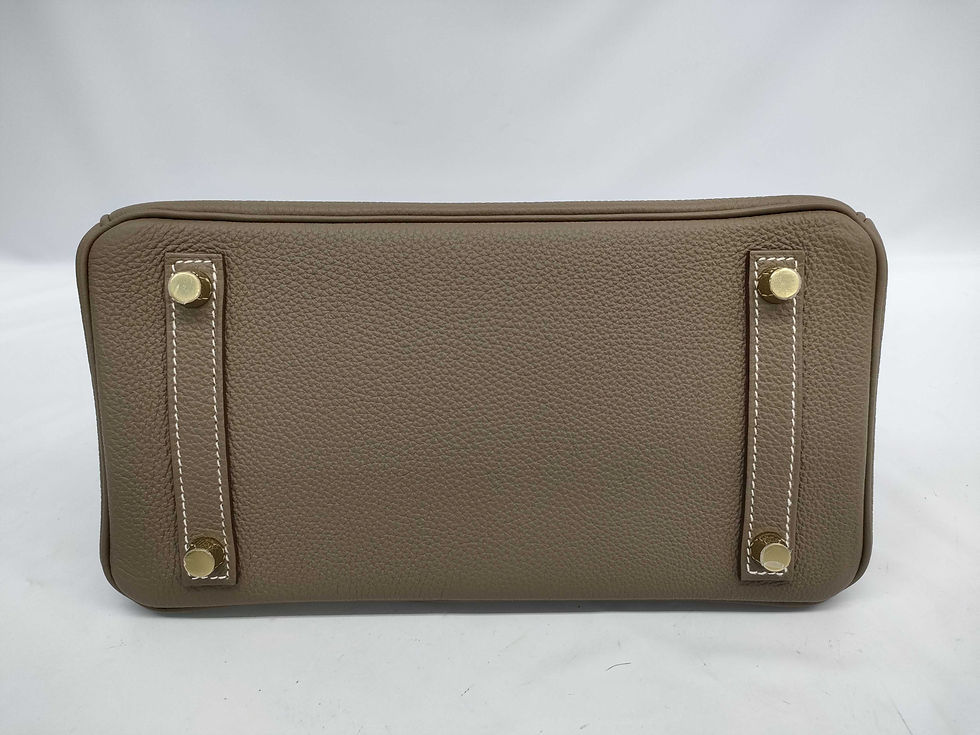 Thumbnail: Birkin 25 Togo etoupe gold hardware