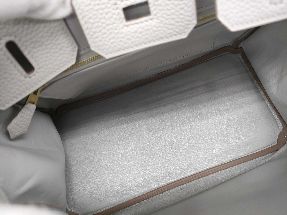 Thumbnail: Birkin 25 Togo white color gold hardware