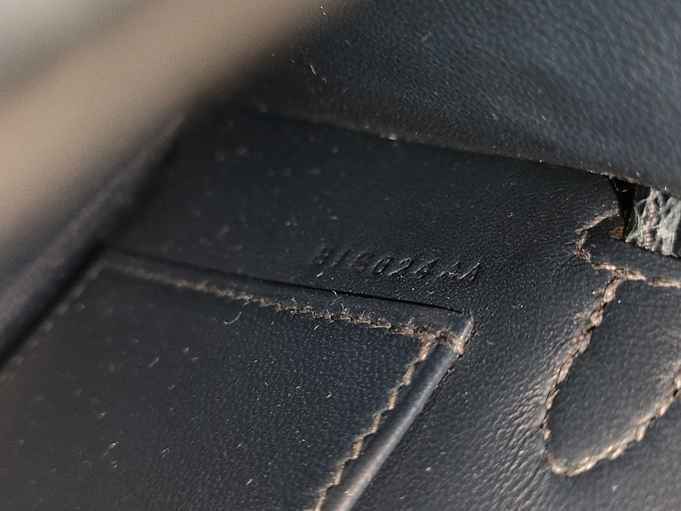 Thumbnail: Hermes mini Kelly crocodile blue gold hardware