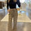 Thumbnail: Ruched Boat Neck Long Sleeve Knit Crop Top