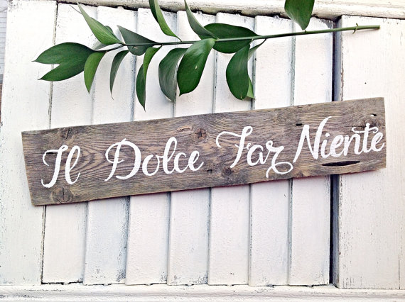 Betekenis 'Il Dolce Far Niente'