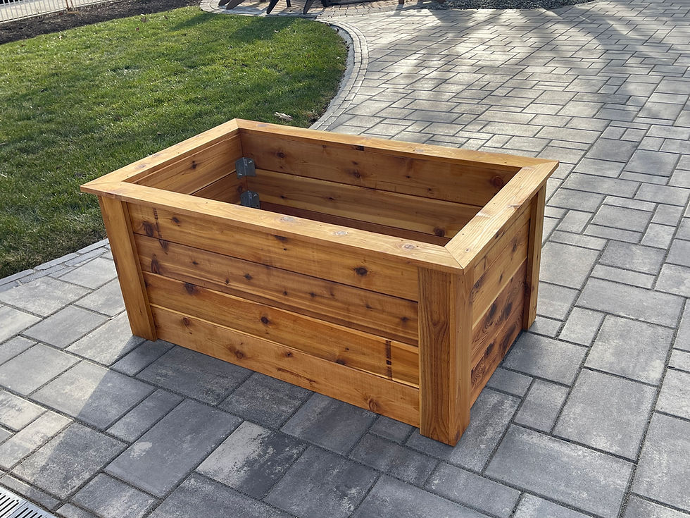 Thumbnail: Deluxe Cedar Raised Bed w/trim Package