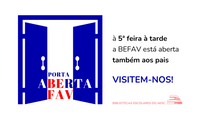 A Biblioteca Escolar da EBFAV abre as suas portas aos pais!