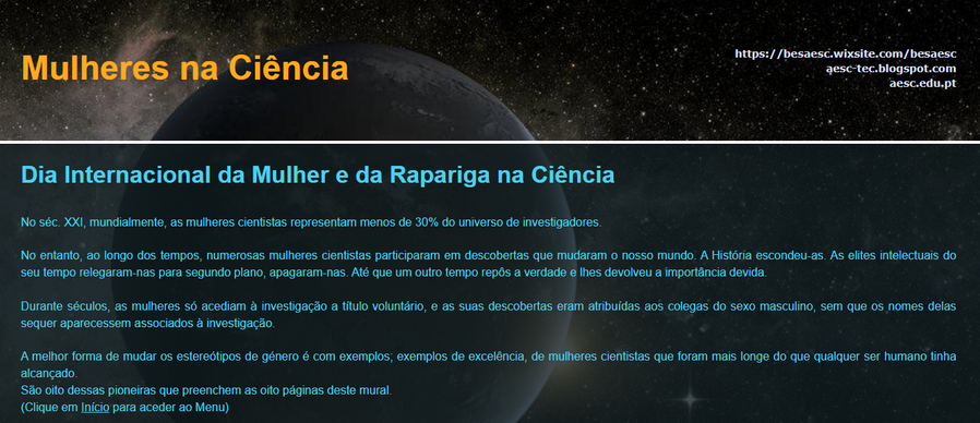 Dia Internacional das Mulheres e Raparigas na Ciência