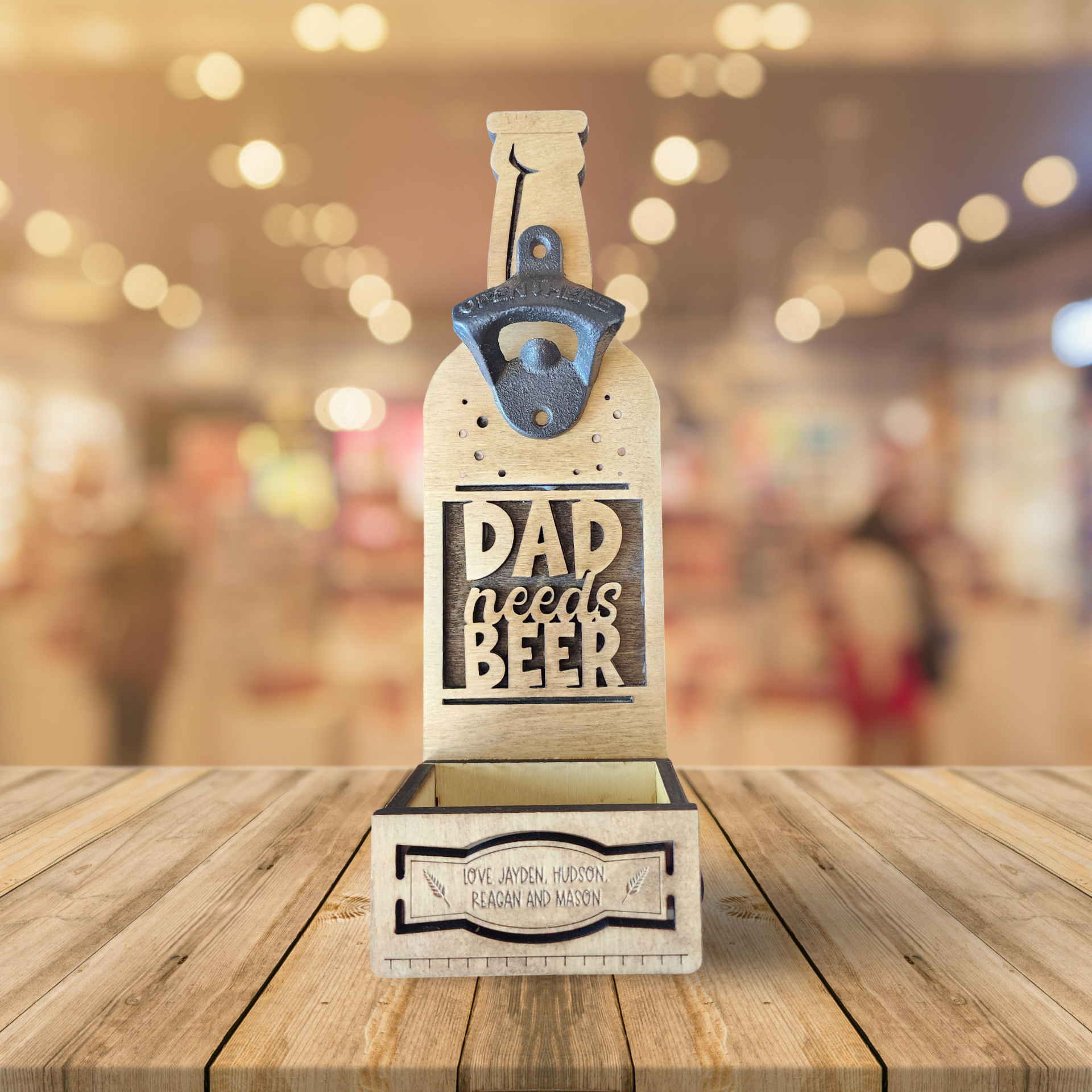 Dad needs beer bottle opener