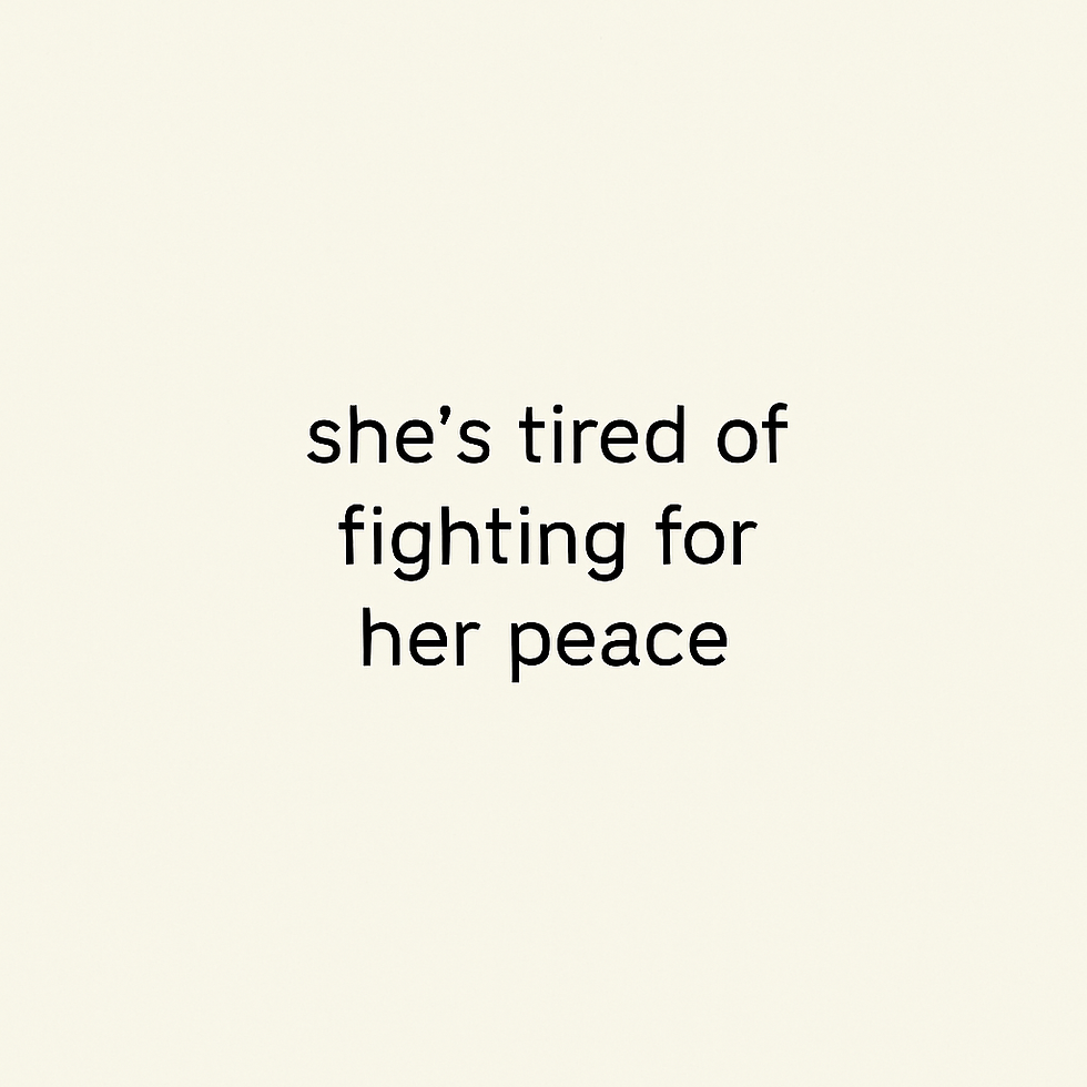 when peace becomes a fight