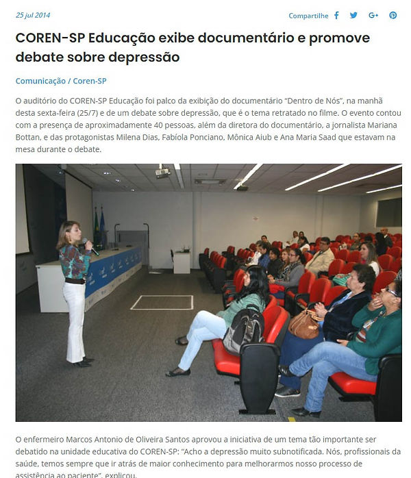 portal.coren-sp.gov.br-COREN-SP Educao exibe documentrio e promove debate sobre depresso -