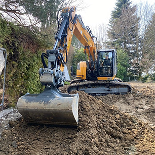 Travaux de terrassement, niveler le terrain, creuser des tranchées, préparer le sol pour une piscine, création d'allées, raccordement aux réseaux d'eau et d'électricité Topo & Co Soultz Haut-Rhin