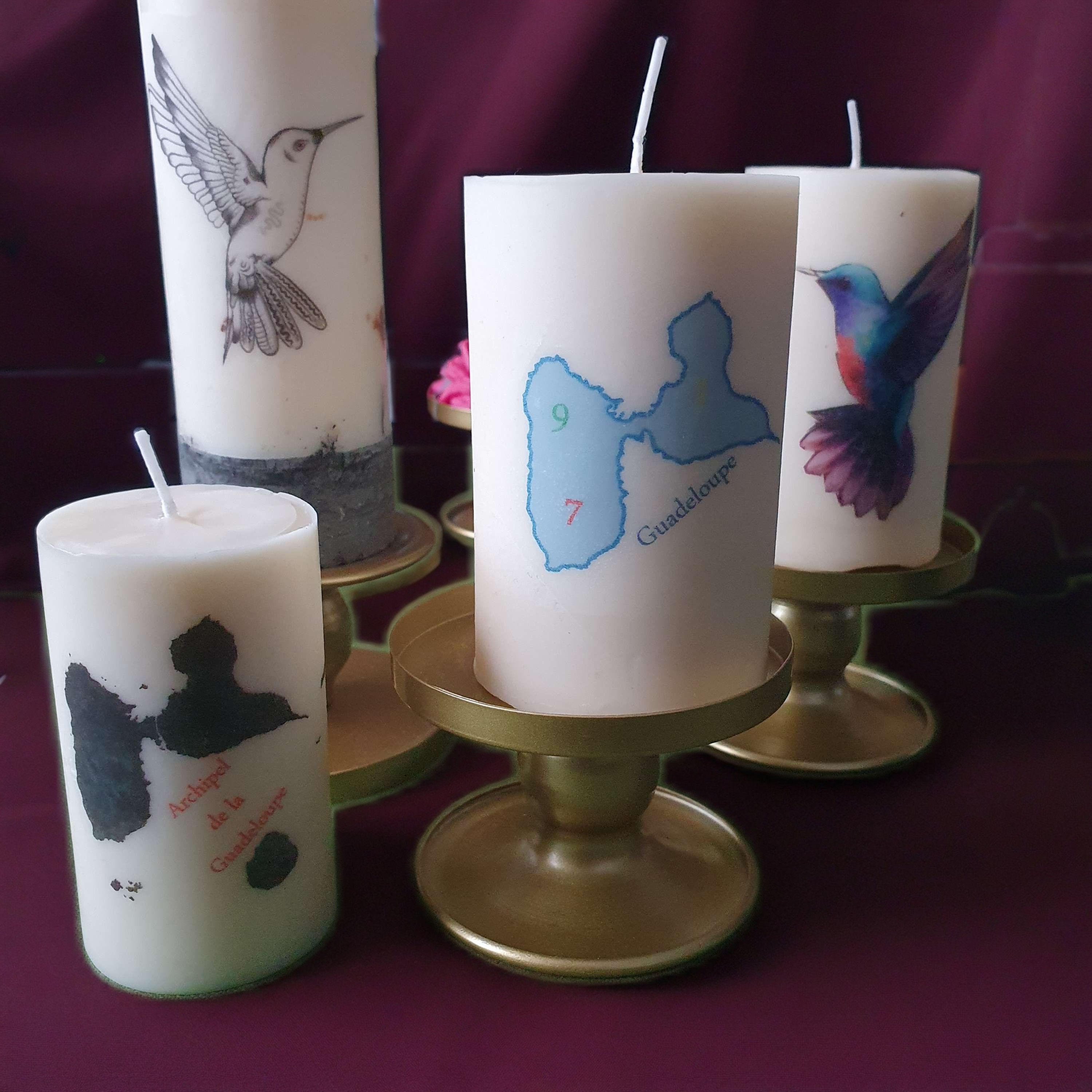 Bougie "image et texte"