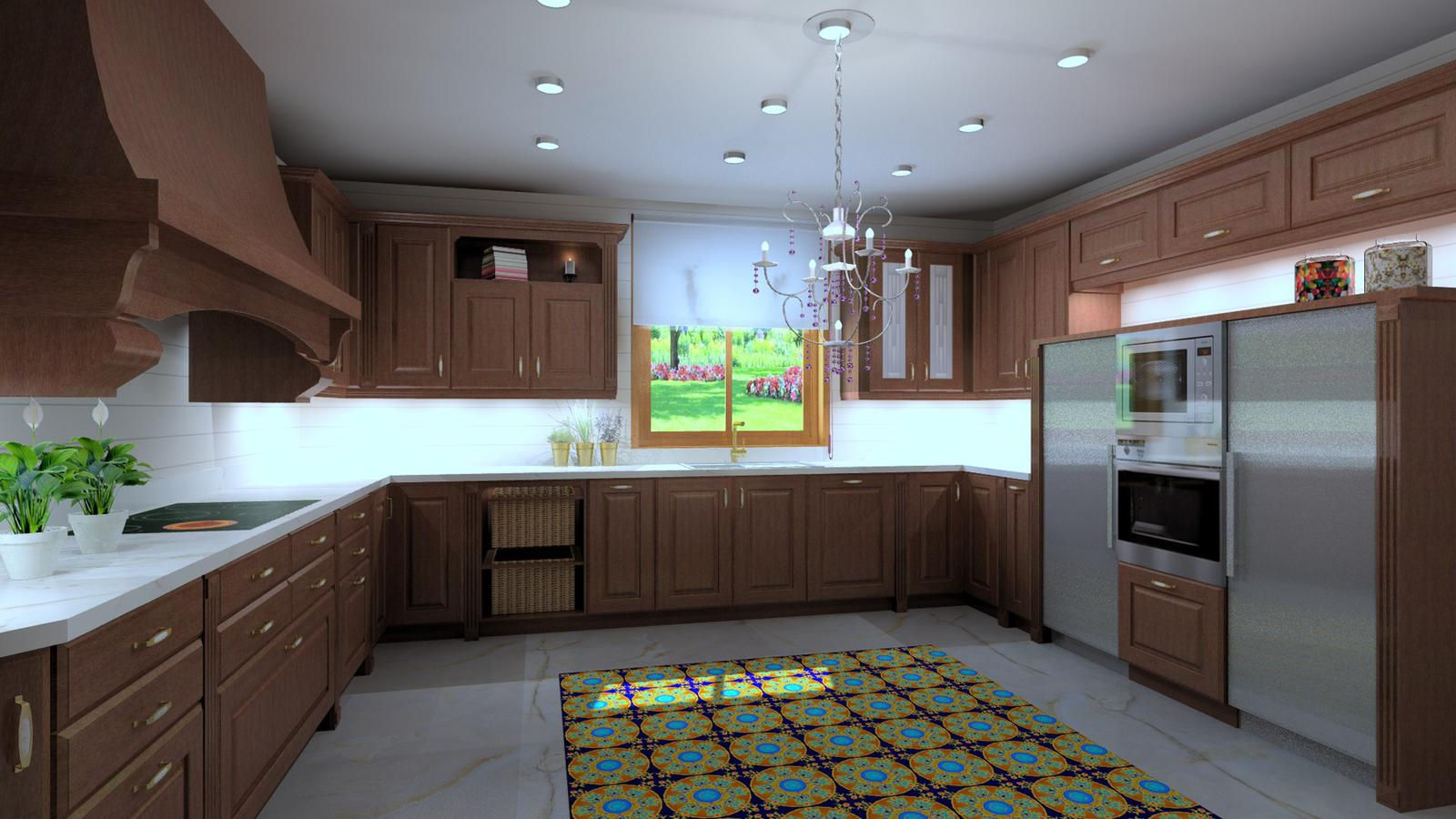 MUEBLES DE COCINA EN ROBLE MACIZO