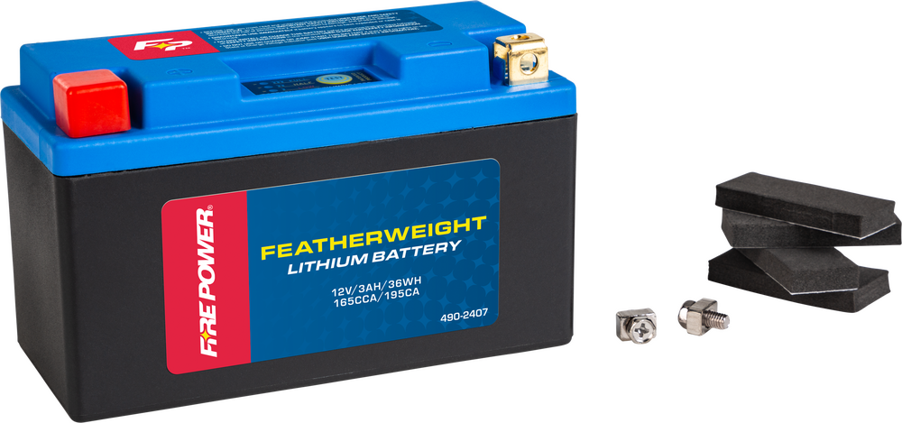 490-2407 FIRE POWER FEATHERWEIGHT LITHIUM BATTERY 165 CCA 12V/36WH