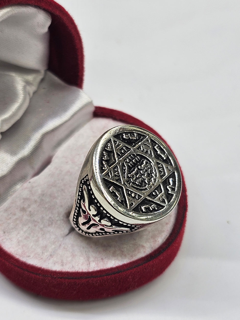 Küçük resim: Süleyman Mührü Gümüş Yüzük 13.53