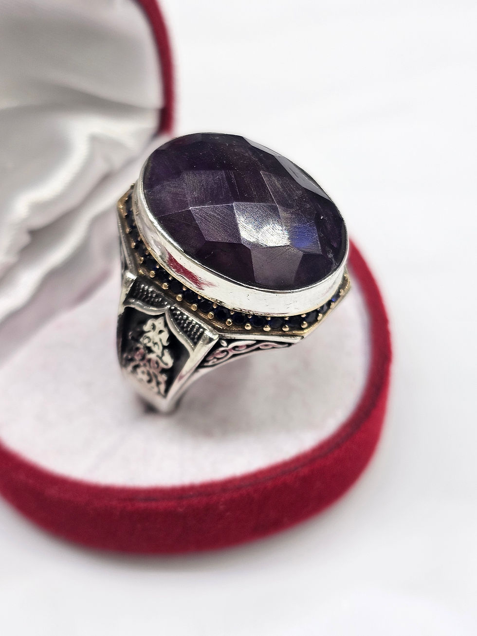 Küçük resim: Ametist Taşlı Gümüş Yüzük 15.99