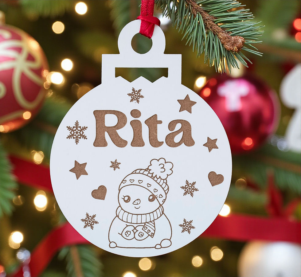 🌟Bolinha de Natal Personalizável - Vários Designs🌟